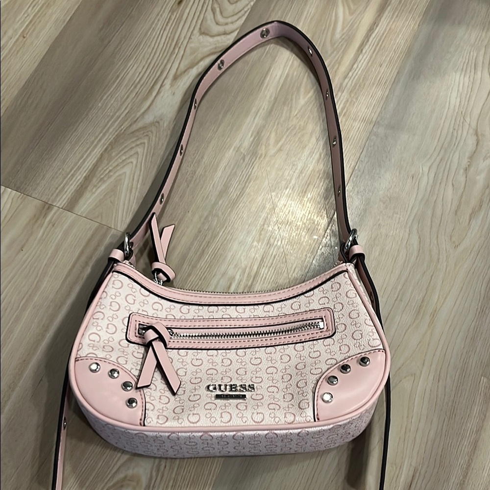 GUESS y2k pink shoulder purse